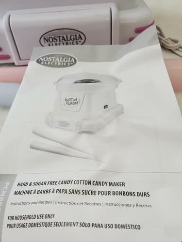 Nostalgia Electrics Hard & Sugar-Free Candy Cotton Candy Maker Machine - Thumbnail 5