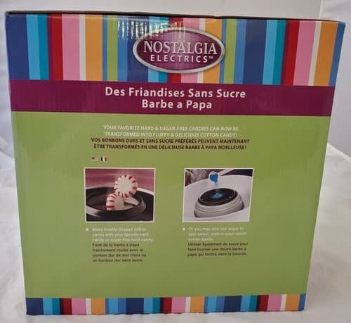 Nostalgia Electrics Hard & Sugar-Free Candy Cotton Candy Maker Machine - Thumbnail 3