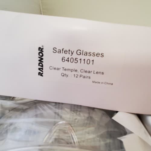 Radnor Visitor Spec Series Safety Glasses Clear Frame Clear Polycarbonate Lens - Thumbnail 7