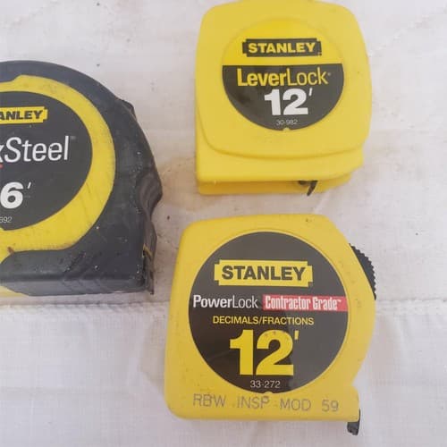 Lot of 3 Stanley Locking Measuring Tape LOT-707 - Thumbnail 4