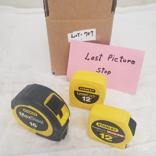 Lot of 3 Stanley Locking Measuring Tape LOT-707 - Thumbnail 6