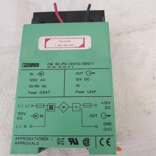 Phoenix Contact CM 62-PS-120AC/12DC/1 Power Supply - Thumbnail 2