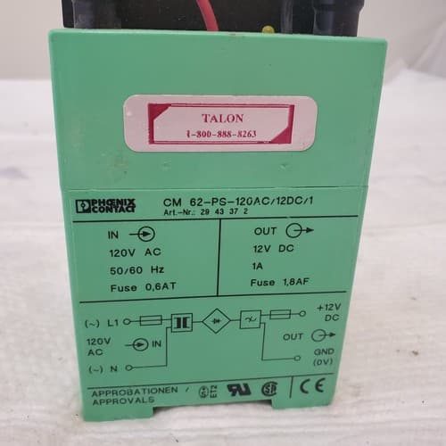 Phoenix Contact CM 62-PS-120AC/12DC/1 Power Supply - Thumbnail 6