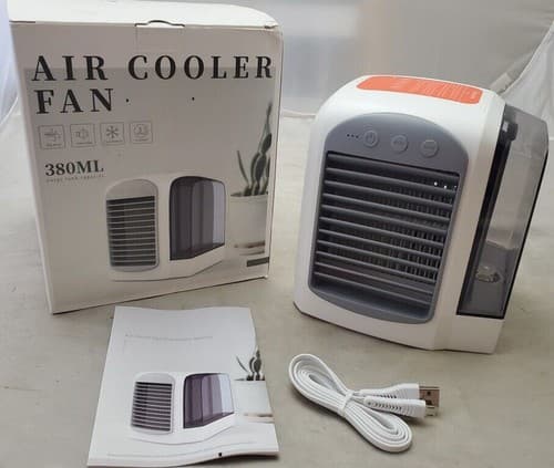 Air Cooler Fan WT-F10 Portable European Style Water-Cooled Fan (Grey/White) - Image 1