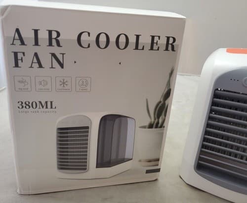 Air Cooler Fan WT-F10 Portable European Style Water-Cooled Fan (Grey/White) - Thumbnail 3