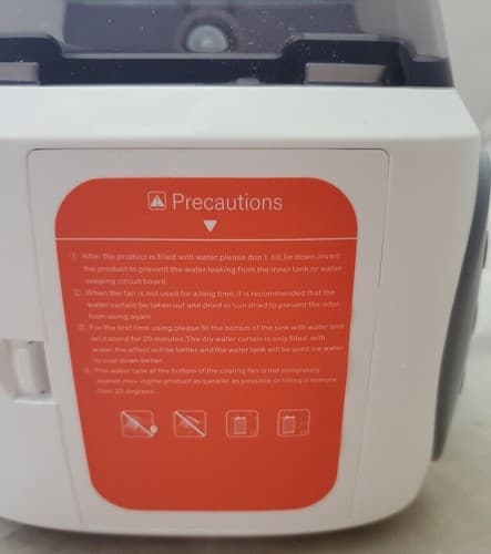 Air Cooler Fan WT-F10 Portable European Style Water-Cooled Fan (Grey/White) - Thumbnail 6