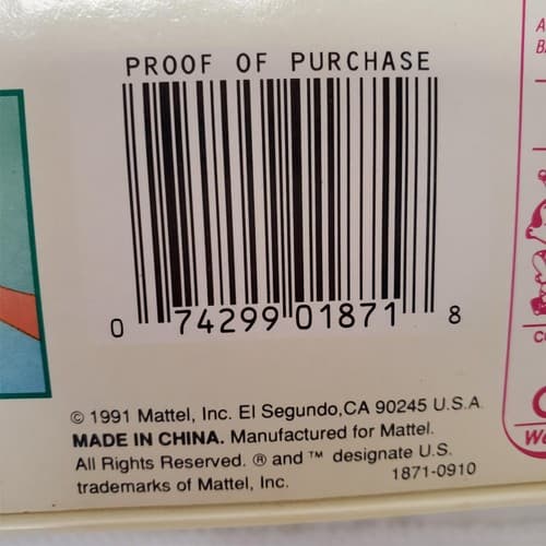 Barbie 1991 - Happy Holidays Barbie Doll - Holiday Treasure in Velvet & Jewel - Thumbnail 5