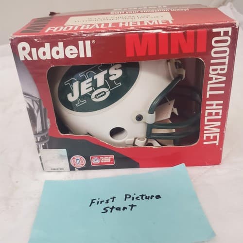 New York Jets Wayne Chrebet #80 Autographed Riddell Mini Football Helmet - Image 1