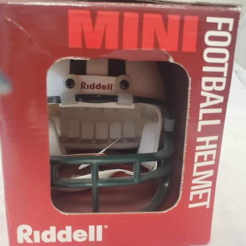 New York Jets Wayne Chrebet #80 Autographed Riddell Mini Football Helmet - Thumbnail 5