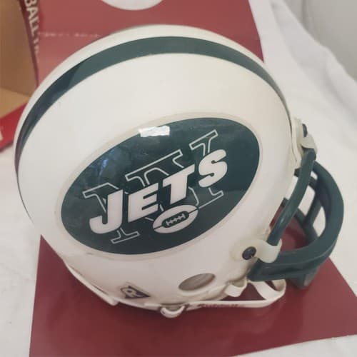 New York Jets Wayne Chrebet #80 Autographed Riddell Mini Football Helmet - Thumbnail 7