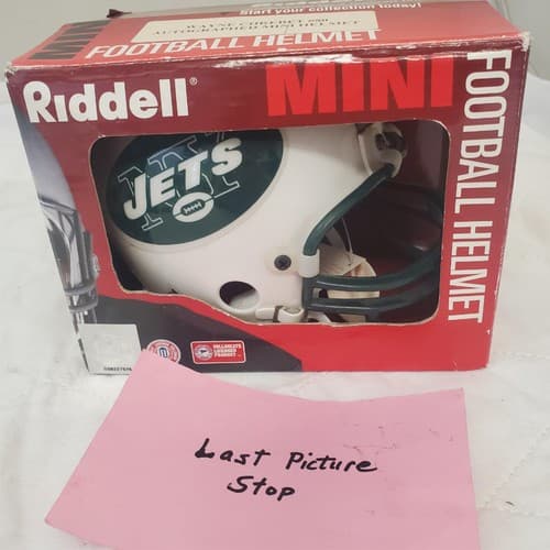 New York Jets Wayne Chrebet #80 Autographed Riddell Mini Football Helmet - Thumbnail 9