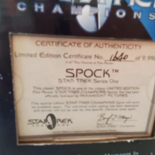 Star Trek Champions Fine Pewter Figure: Spock from "Star Trek" Motion Picture - Thumbnail 6