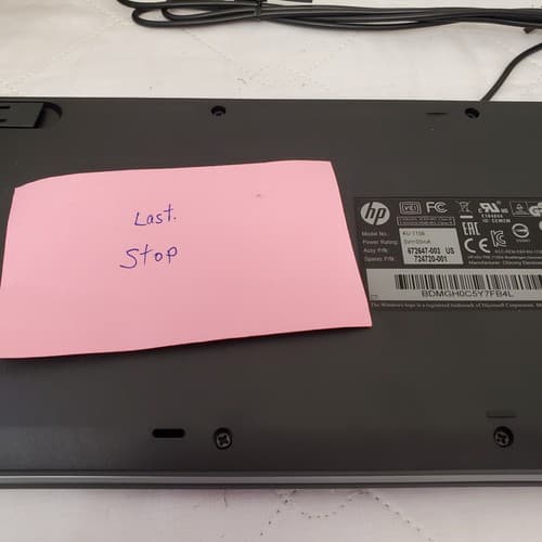 HP 672647-003 KU-1156 Wired Standard USB Desktop Keyboard - Black - Thumbnail 4