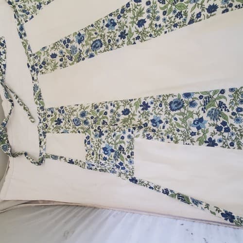 Vintage Lot of 2 Floral Flower Aprons - Thumbnail 8