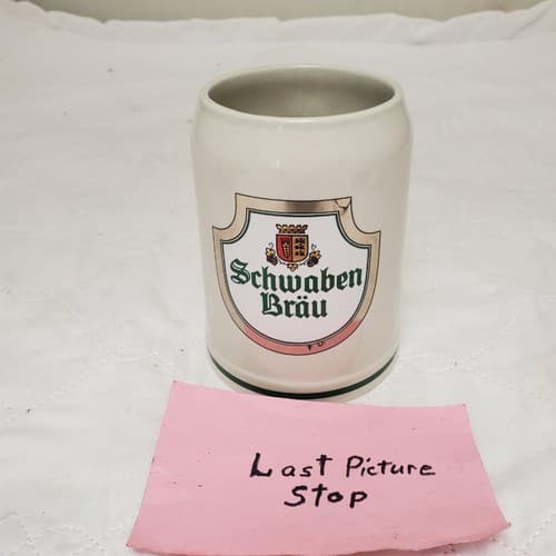German Schwaben Brau Stoneware Beer Mug Stein - Thumbnail 7
