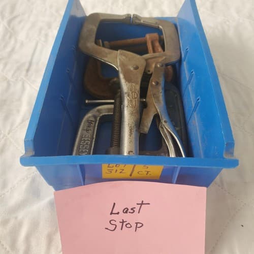 Lot of 5 Vintage C Type Iron Clamps LOT 312 - Thumbnail 6