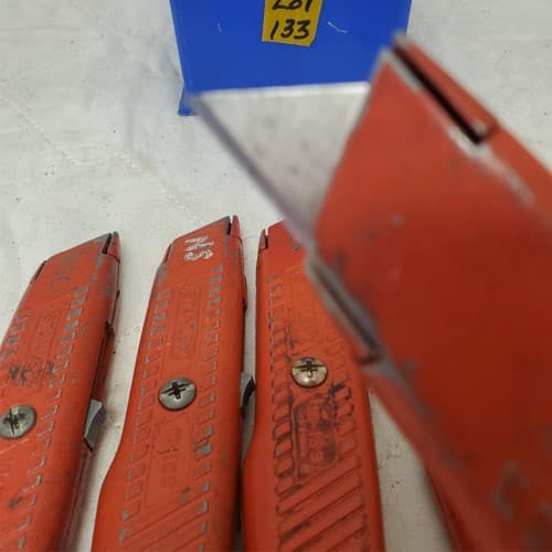 Lot of 5 Stanley Regular Duty Safety Carton Box Knife LOT-133 - Thumbnail 5