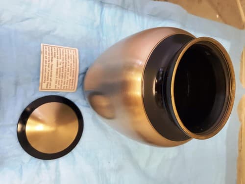 Modern Beautiful Design Handcrafted Urn for Human Ashes BA-631 - Thumbnail 7