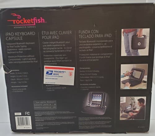 ROCKETFISH Advanced Series IPAD Keyboard / Stand / Case for APPLE - Thumbnail 5