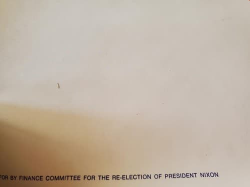 Rare Richard Nixon Re-elect The President Political Campaign Poster - Thumbnail 4