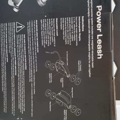 Power Leash Weighted Exercise System, Work Out While Walking Your Dog - Thumbnail 6