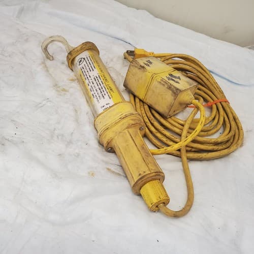 Vintage Fluorescent Hand Lamp Fluorescent Light - Yellow - Thumbnail 5