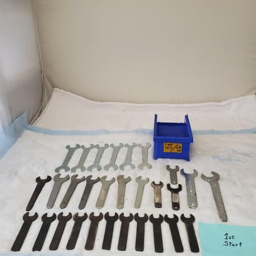 Mixed Lot of 29 Open Ended Wrench Spanner Machinist - Image 1
