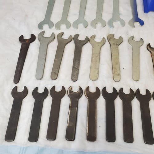 Mixed Lot of 29 Open Ended Wrench Spanner Machinist - Thumbnail 4