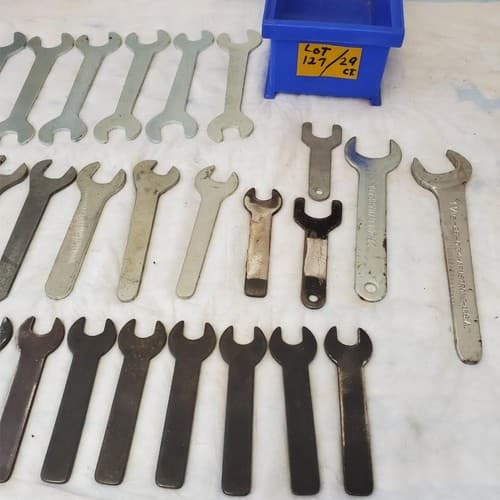 Mixed Lot of 29 Open Ended Wrench Spanner Machinist - Thumbnail 5