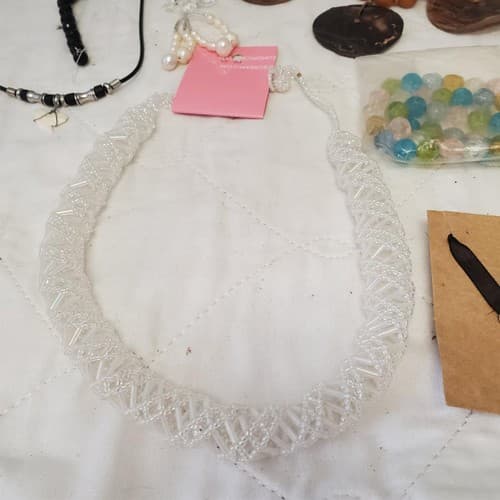 Lot of Assorted Various Silver, Pearl, Beads Necklaces LOT-10 - Thumbnail 7