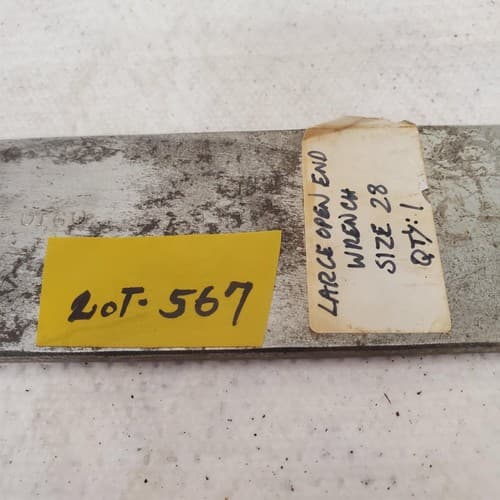 Vintage Large Open Ended Wrench LOT 567 - Thumbnail 2