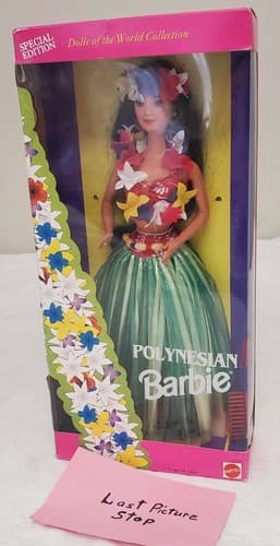 1994 Mattel Special Edition Dolls of the World Collection Polynesian Barbie Doll - Thumbnail 6