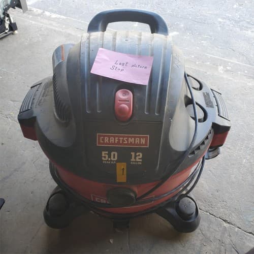 CRAFTSMAN 2.5 Gallon 1.75 Peak HP Wet/Dry Portable Shop Vacuum (1) - Thumbnail 10
