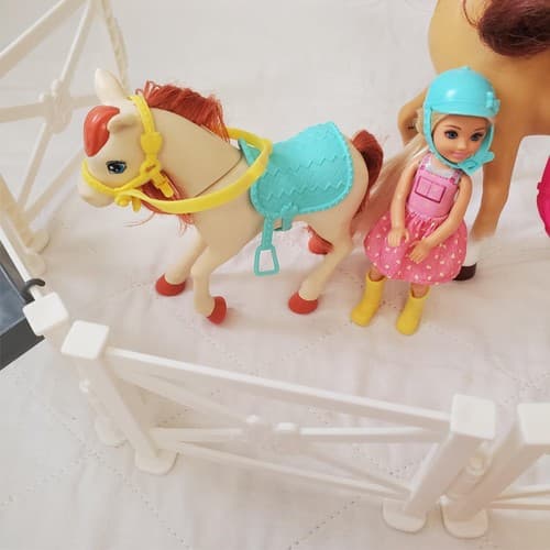 Mattel Barbie Hugs 'n Horses Barbie and Chelsea Blonde Playset #2 Tub - Thumbnail 7