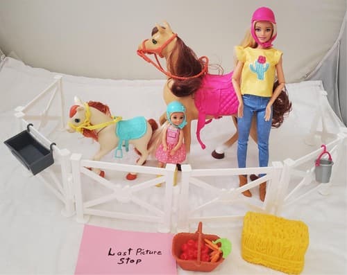 Mattel Barbie Hugs 'n Horses Barbie and Chelsea Blonde Playset #2 Tub - Thumbnail 11