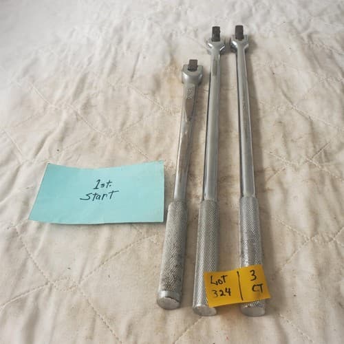 Lot of 3 Drive Flex Head Breaker Bar Extension LOT324 - Image 1