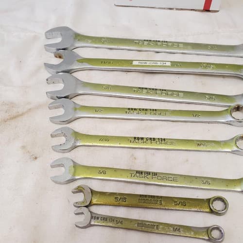 Lot of 8Pcs 12 Point SAE Combination Wrench Set - LOT 470 - Thumbnail 8