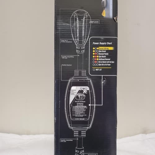 Camco Power Grip 30A RV Circuit Analyzer Plug Surge Protector - Thumbnail 7