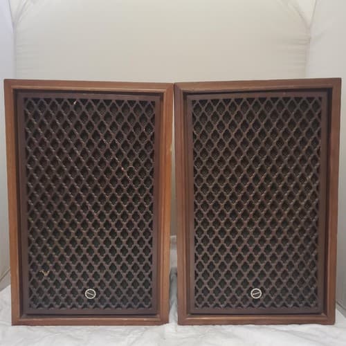 Set of 2 Vintage Sansui SP-50 2 Way Speaker System - Thumbnail 3