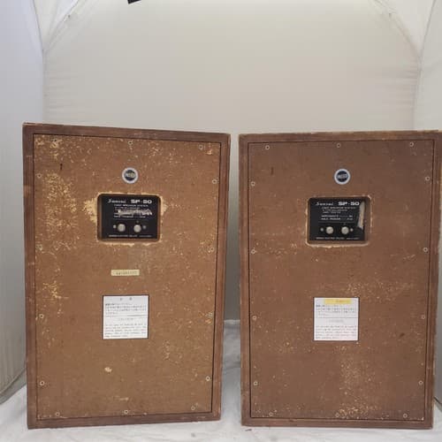 Set of 2 Vintage Sansui SP-50 2 Way Speaker System - Thumbnail 5