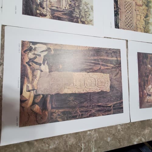 Lot of 9 Art Prints of Ruins and Temples - Thumbnail 3