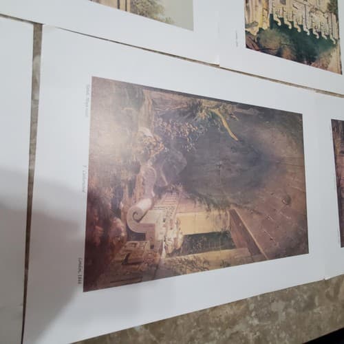 Lot of 9 Art Prints of Ruins and Temples - Thumbnail 4