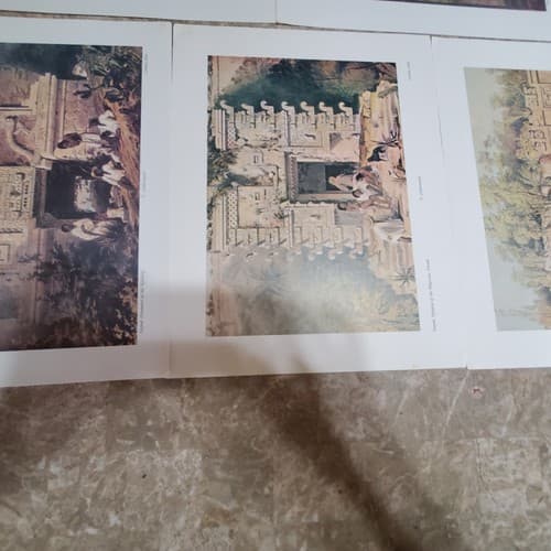 Lot of 9 Art Prints of Ruins and Temples - Thumbnail 7