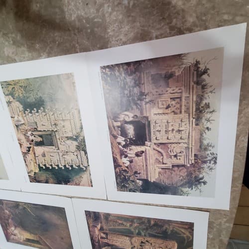Lot of 9 Art Prints of Ruins and Temples - Thumbnail 6