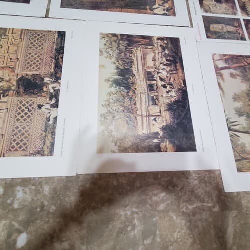 Lot of 9 Art Prints of Ruins and Temples - Thumbnail 9