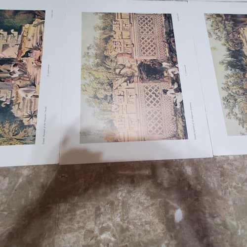 Lot of 9 Art Prints of Ruins and Temples - Thumbnail 8