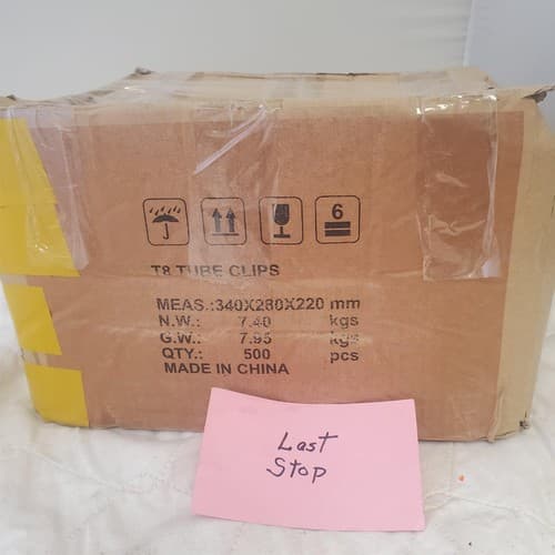 Box of 500 T8 Clips Bracket Hanger for LED Light Tube, LED Fluorescent Tube - Thumbnail 4