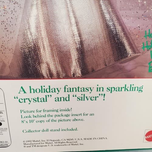 Barbie 1992 - Happy Holidays Barbie Doll - Mattel Special Edition - Thumbnail 6