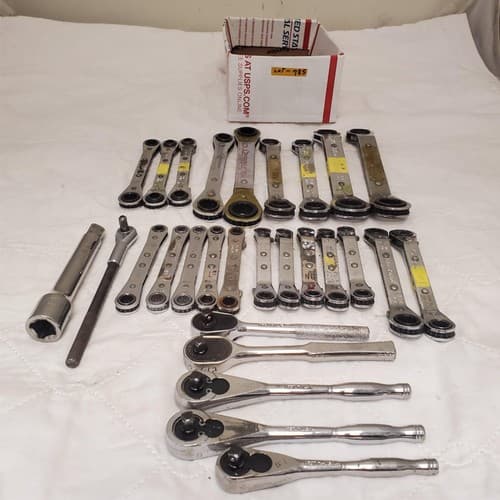 Lot of 28 Bluepoint, Armstong & more Ratcheting Wrench Set LOT-785 - Image 1