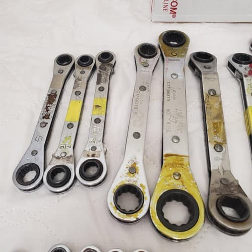 Lot of 28 Bluepoint, Armstong & more Ratcheting Wrench Set LOT-785 - Thumbnail 4